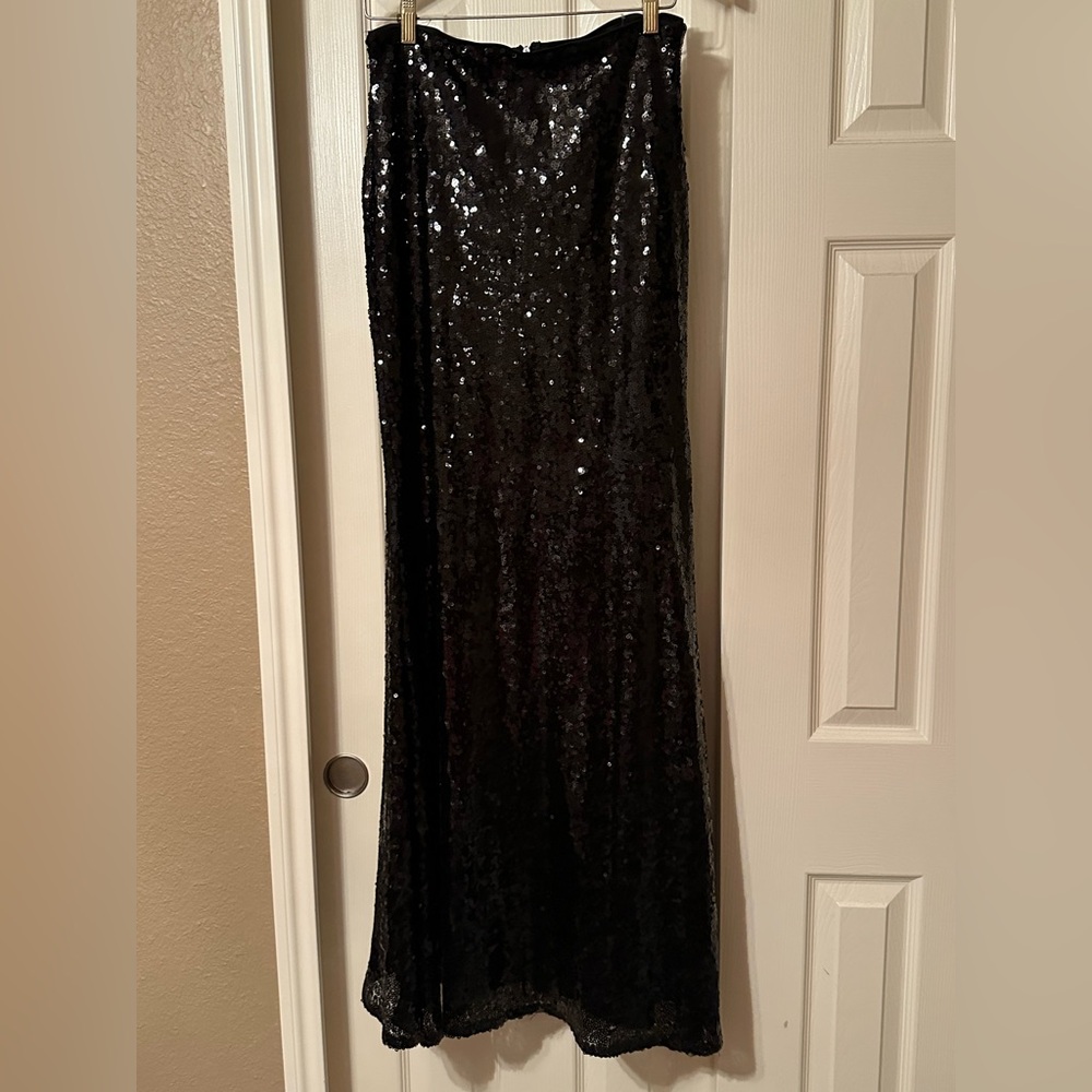 Black Sequin skirt